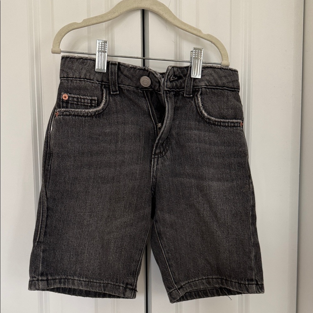 Zara Kids Charcoal Denim Shorts